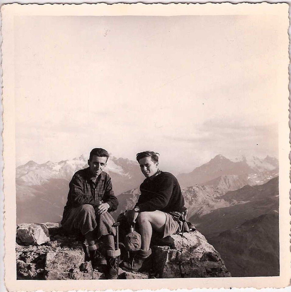 Cesare Barioli con Giuseppe Borgonovo detto Papin