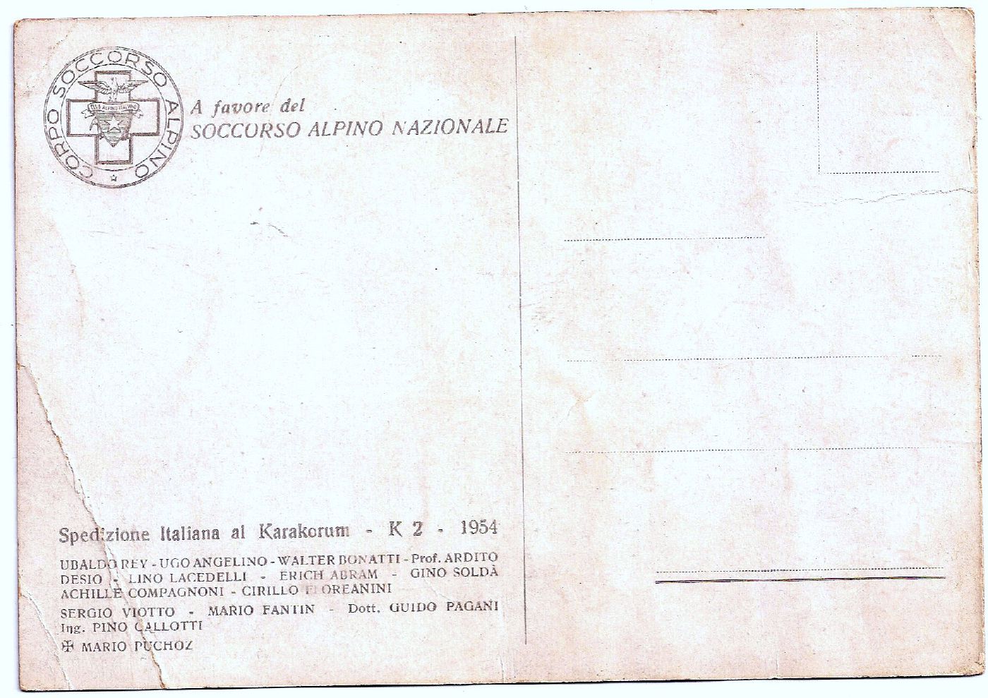 Campo base del K2.   [foto cartolina]